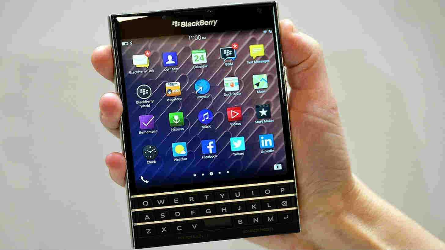 Скриншот на blackberry passport